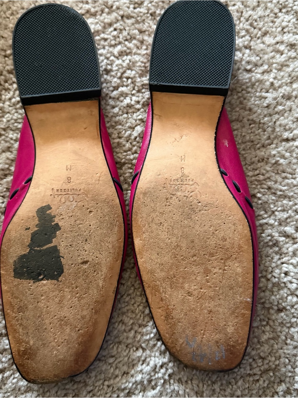 Lilly Pulitzer pink leather slide mules shoes - Picture 3 of 4